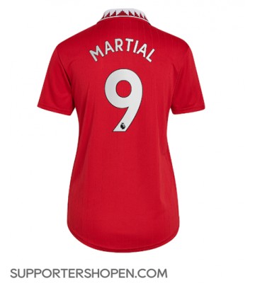 Manchester United Anthony Martial #9 Hemma Matchtröja Dam 2022-23 Kortärmad